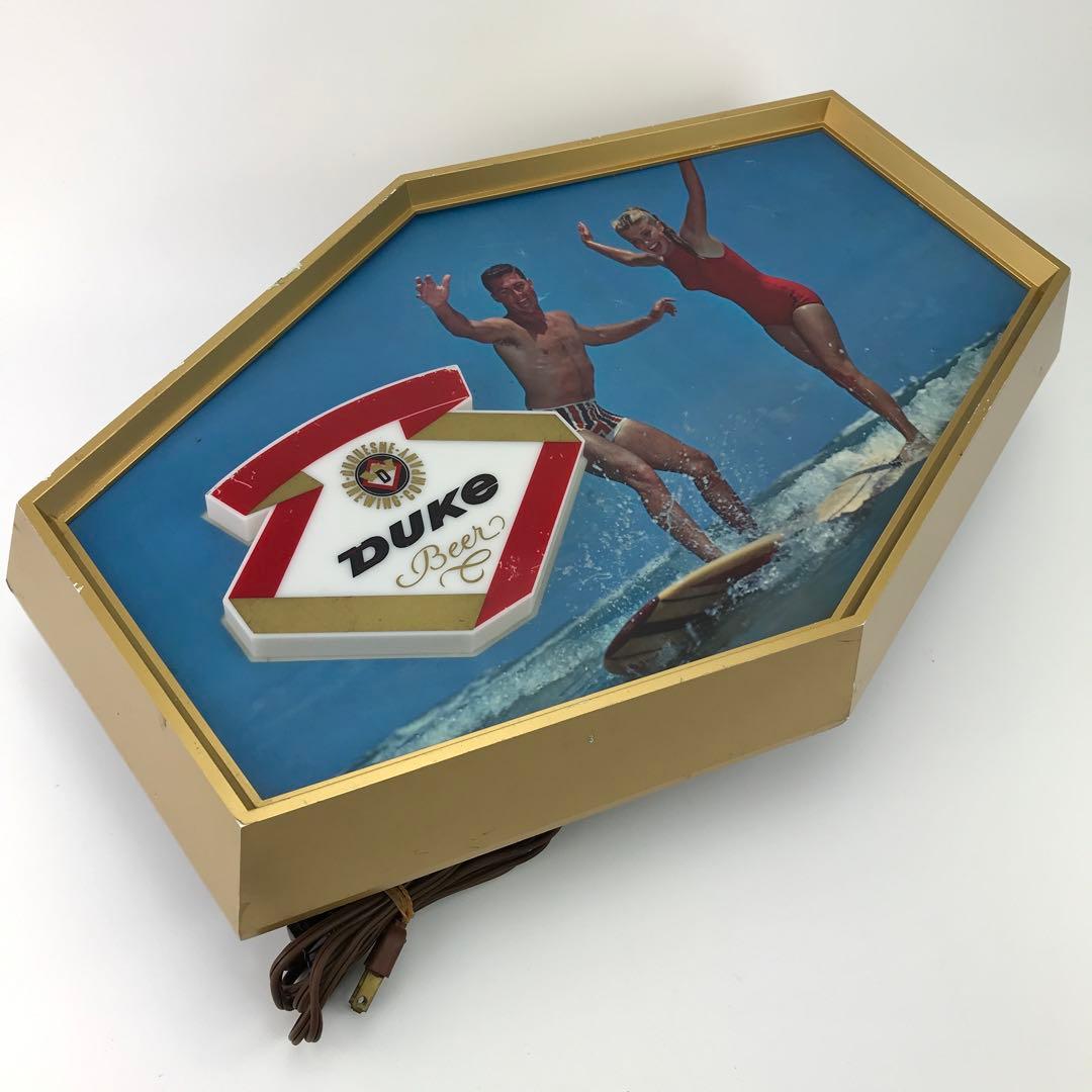非売品 激レア DUKE BEER デュークビール 広告60年代 サーフィン版