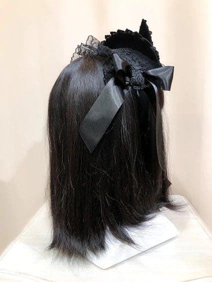 ヘアアクセサリー CAT EAR MINI BONNET / MAJOH