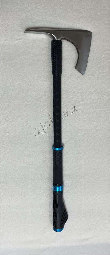 材割り用採集斧　両手斧　ロング　ブルー