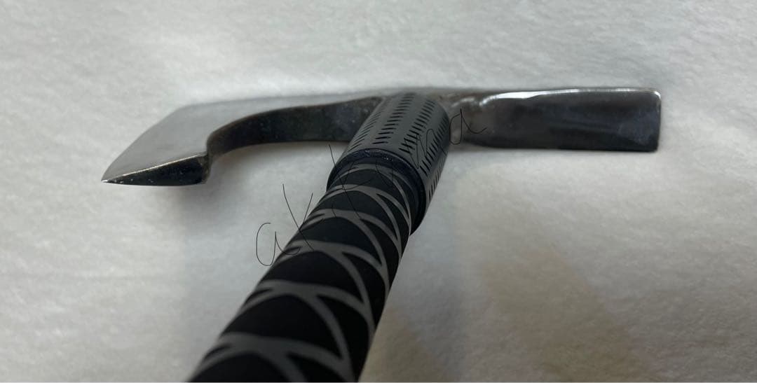 材割り用採集斧　両手斧　ロング　ブルー