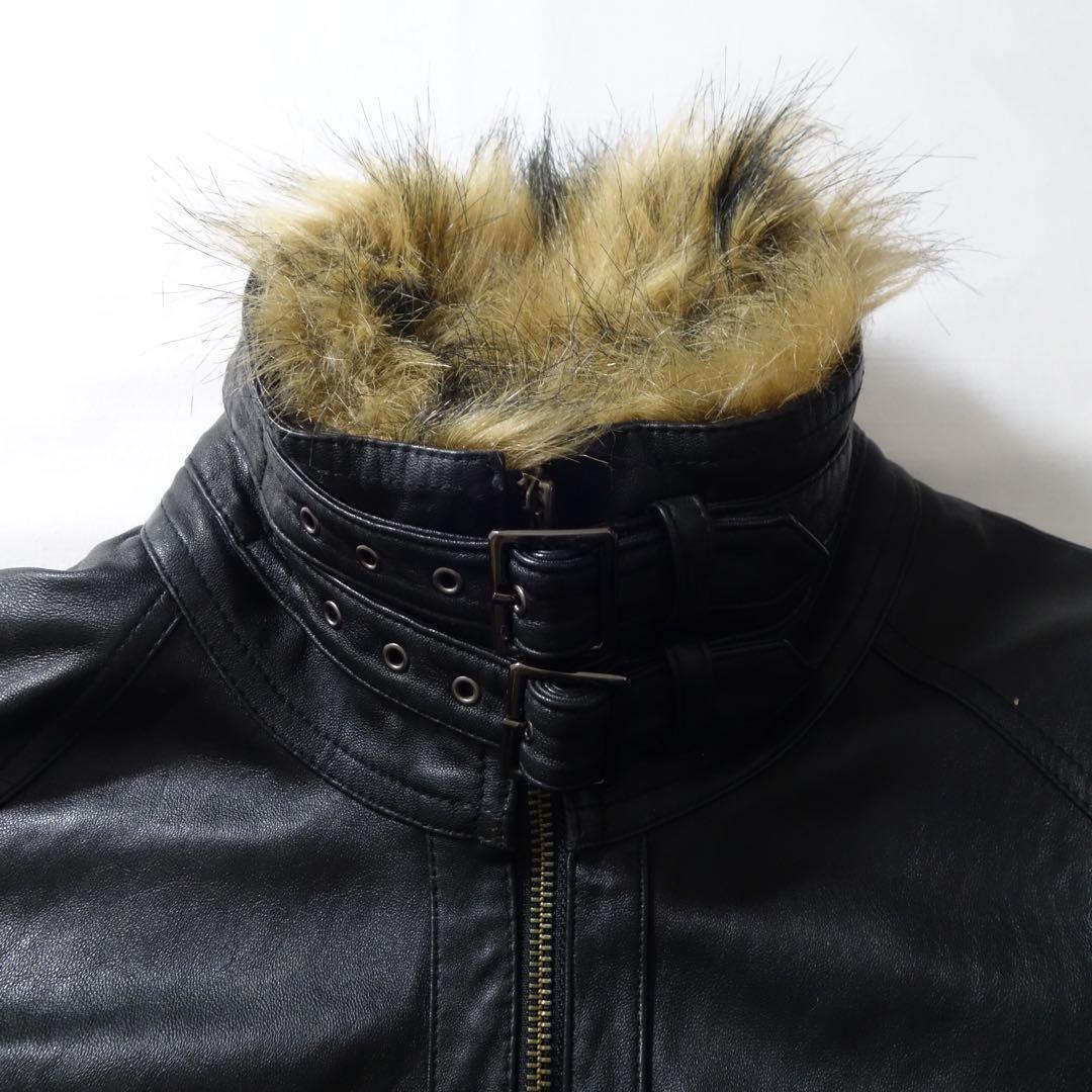 ジャケット・アウター 00s Jackrose Fur Leather Riders Jacket
