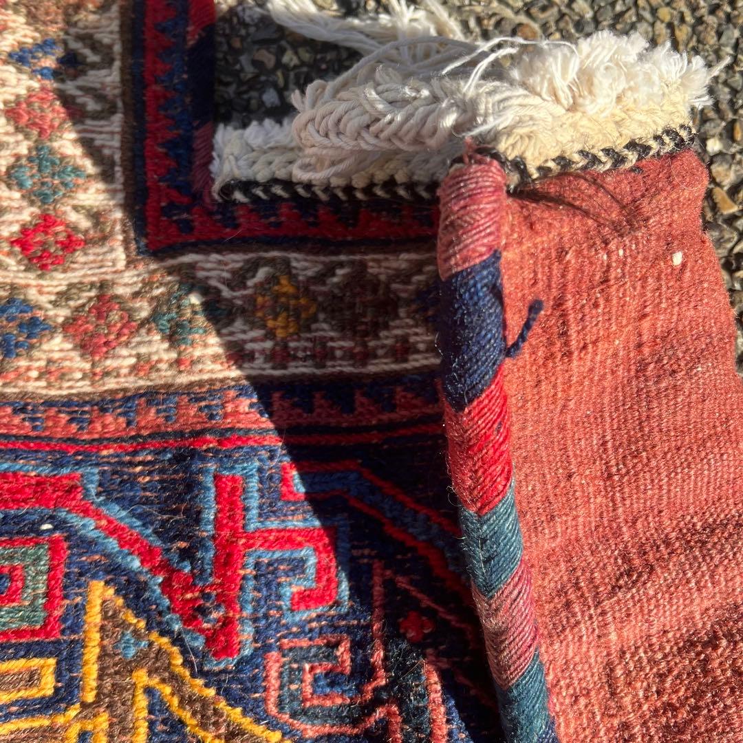 アンティーク キリム/スマック織 アフシャール族の塩袋 手織り トライバルラグ