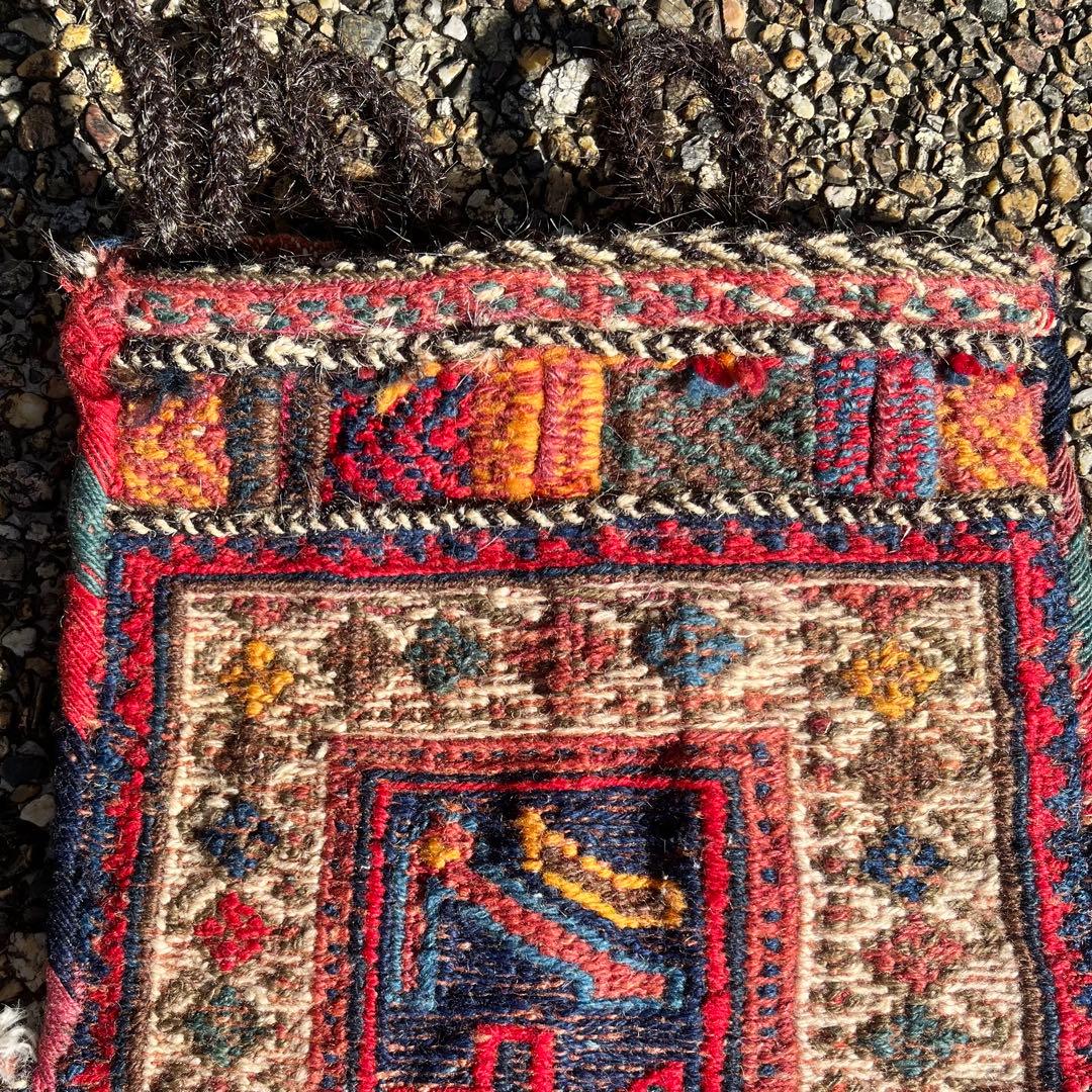 アンティーク キリム/スマック織 アフシャール族の塩袋 手織り トライバルラグ