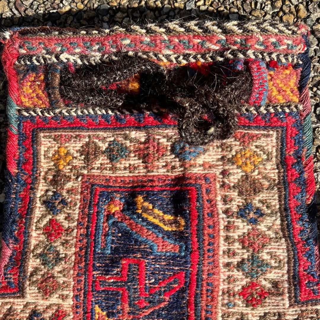 アンティーク キリム/スマック織 アフシャール族の塩袋 手織り トライバルラグ
