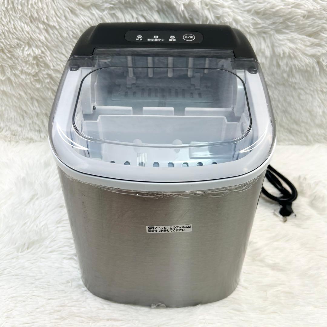 【未使用】【即冷え6分】高速製氷機 卓上 省スペース ステンレス 製氷機