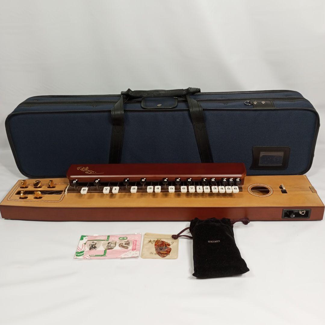 SUZUKI 電気大正琴 桂 TAS-11 調律器ST-300付　ピック5枚