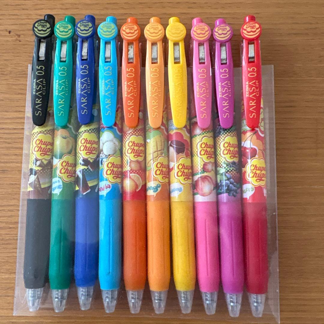 ZEBRA SARASA チュッパチャプス　0.5 ボールペンセット 10色