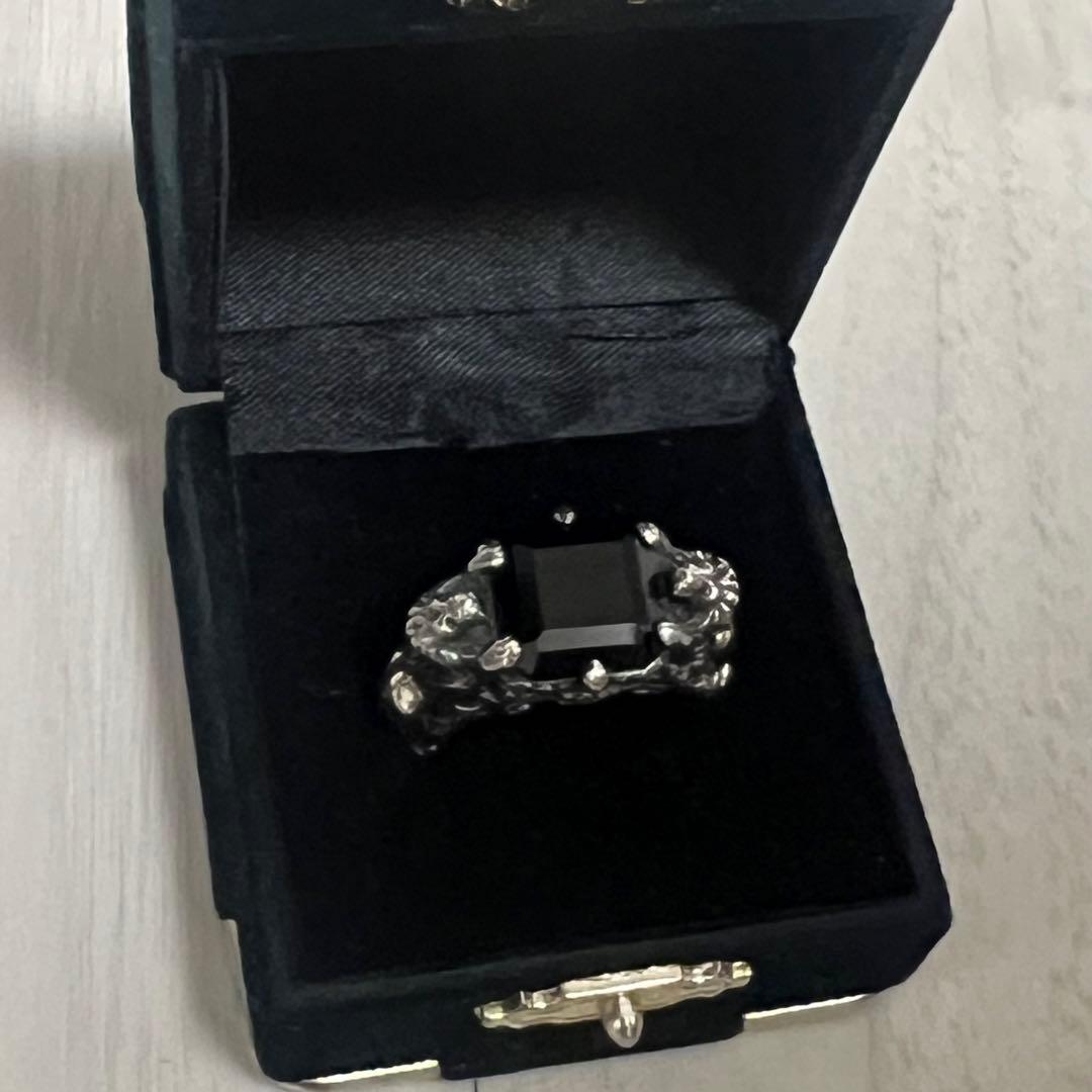 ジャスティンデイビスJ×U 内山秀雄コラボ 指輪 リング　オニキス