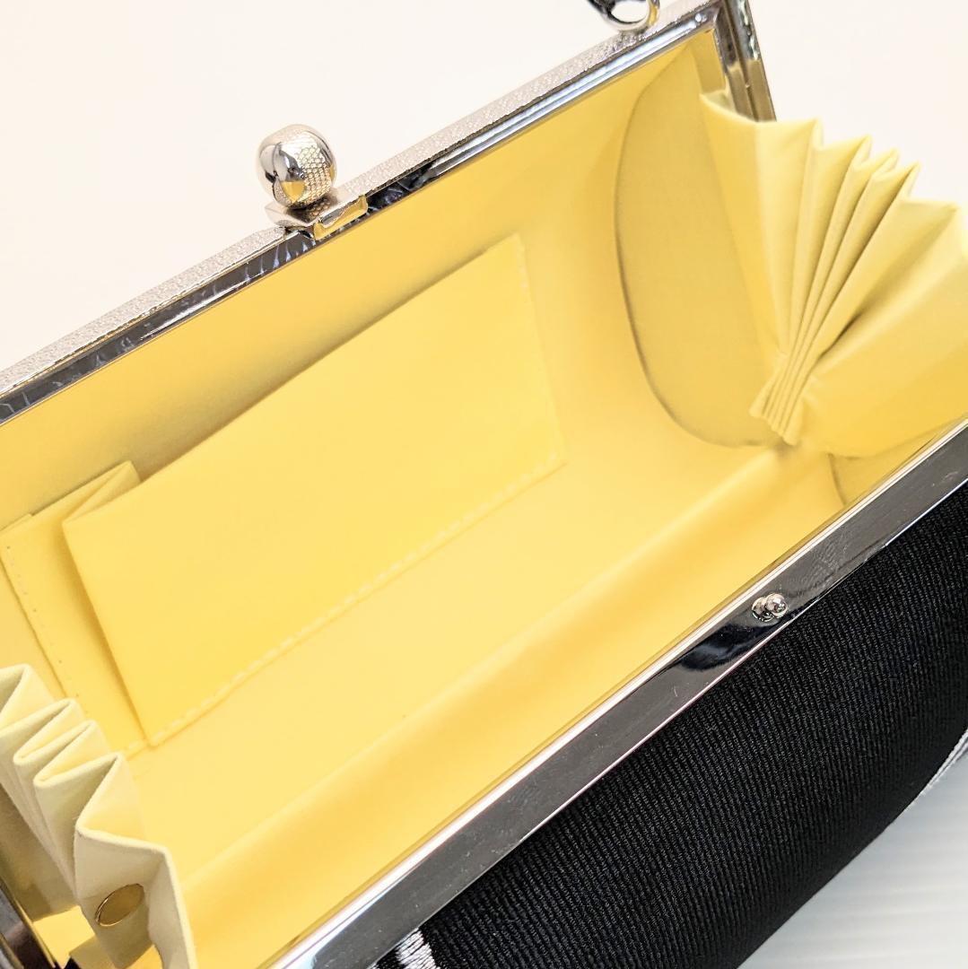 和装 草履バッグセット 帯地 黒 ブラック 3枚芯 フリーサイズ k15-13