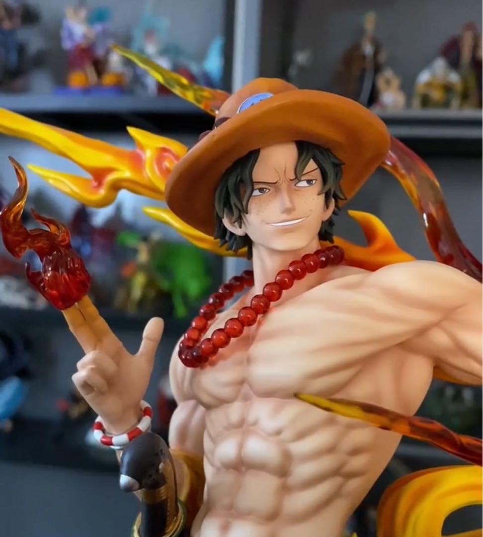 ONE PIECE  エース ガレージキット ガレキ スタチュー②①