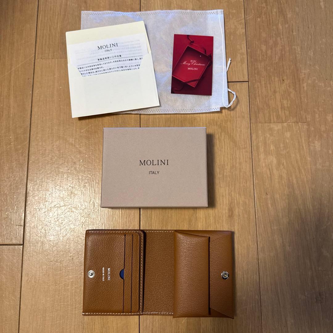 美品⭐︎MOLINI ブラウン 二つ折り財布