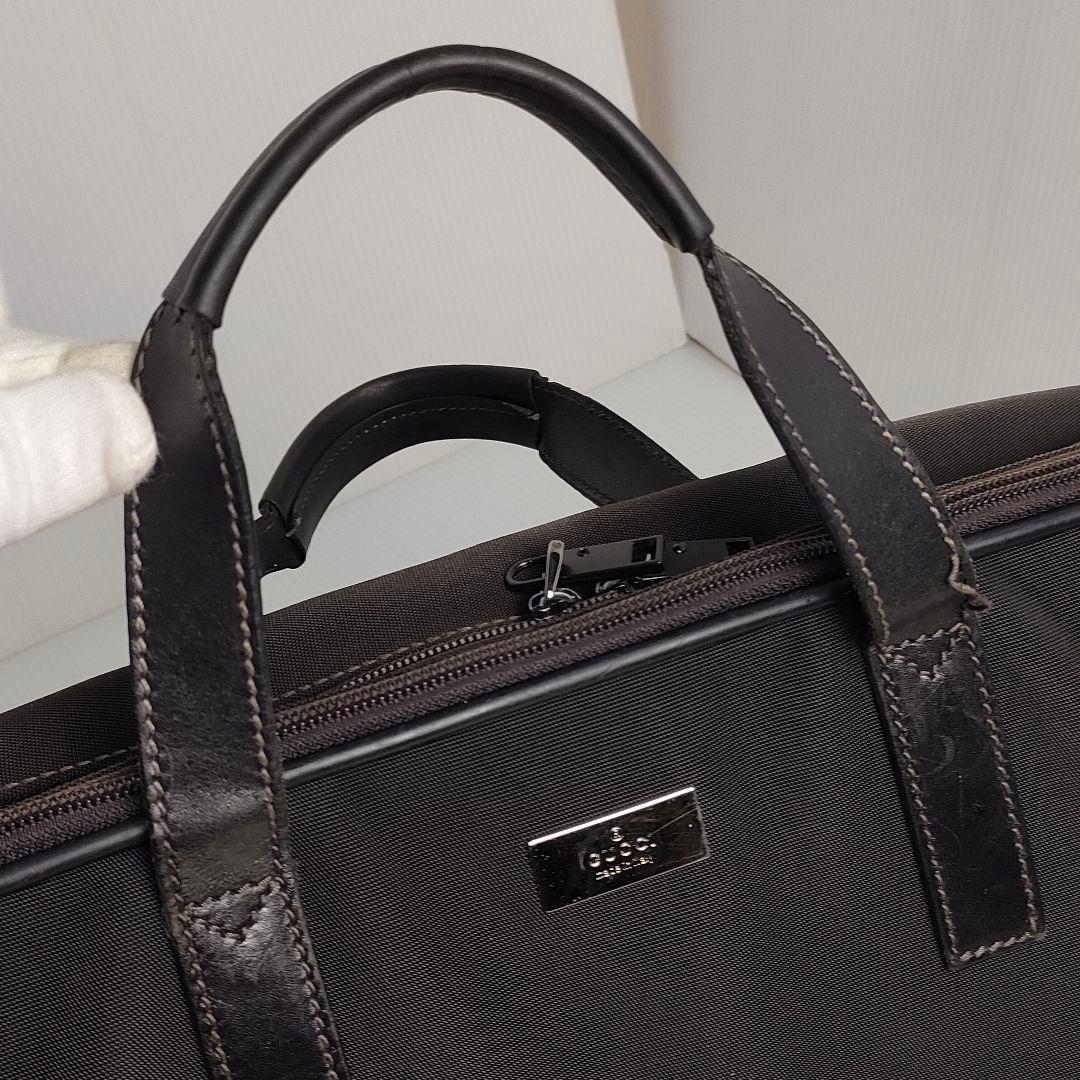 GUCCI 2way バッグ ビジネスバッグ ブリーフケース キャンバス グッチ