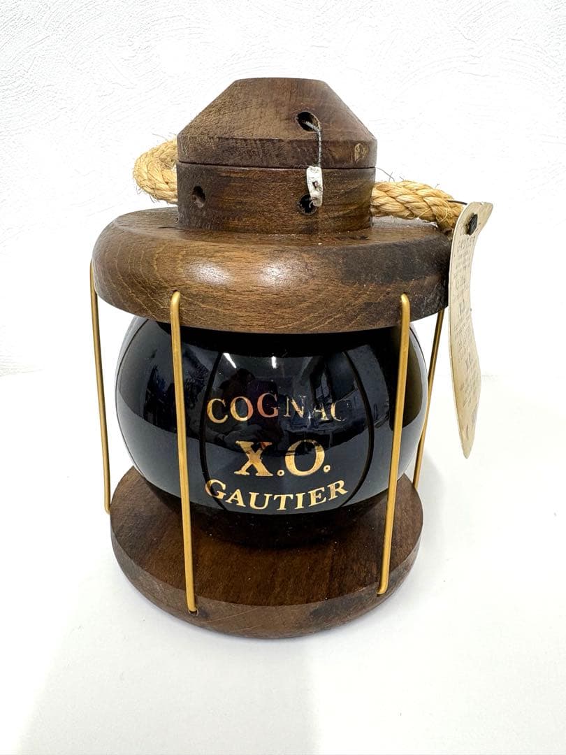 古酒 GAUTIER ゴーティエXO 木製ランタン型 700ml 40% 未開栓