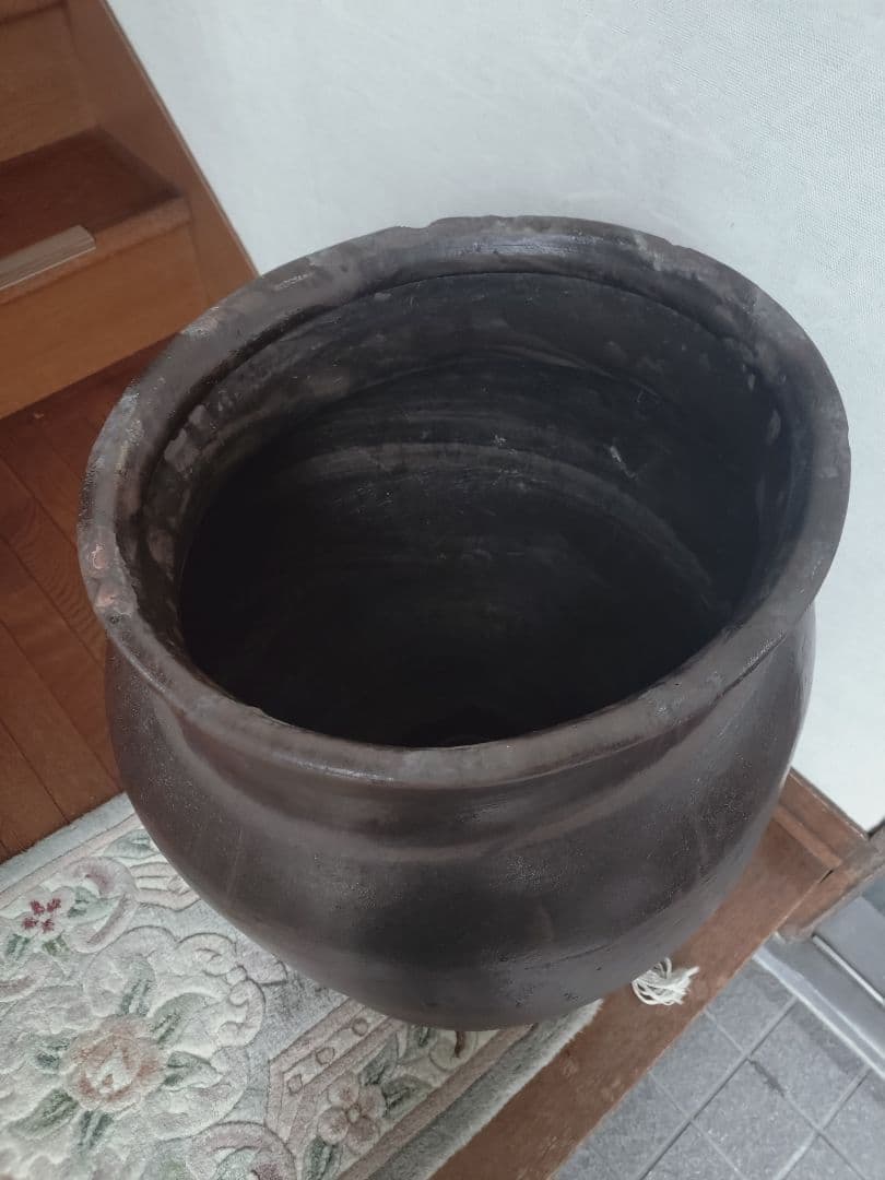 骨董　陶器製　水瓶　みずがめ