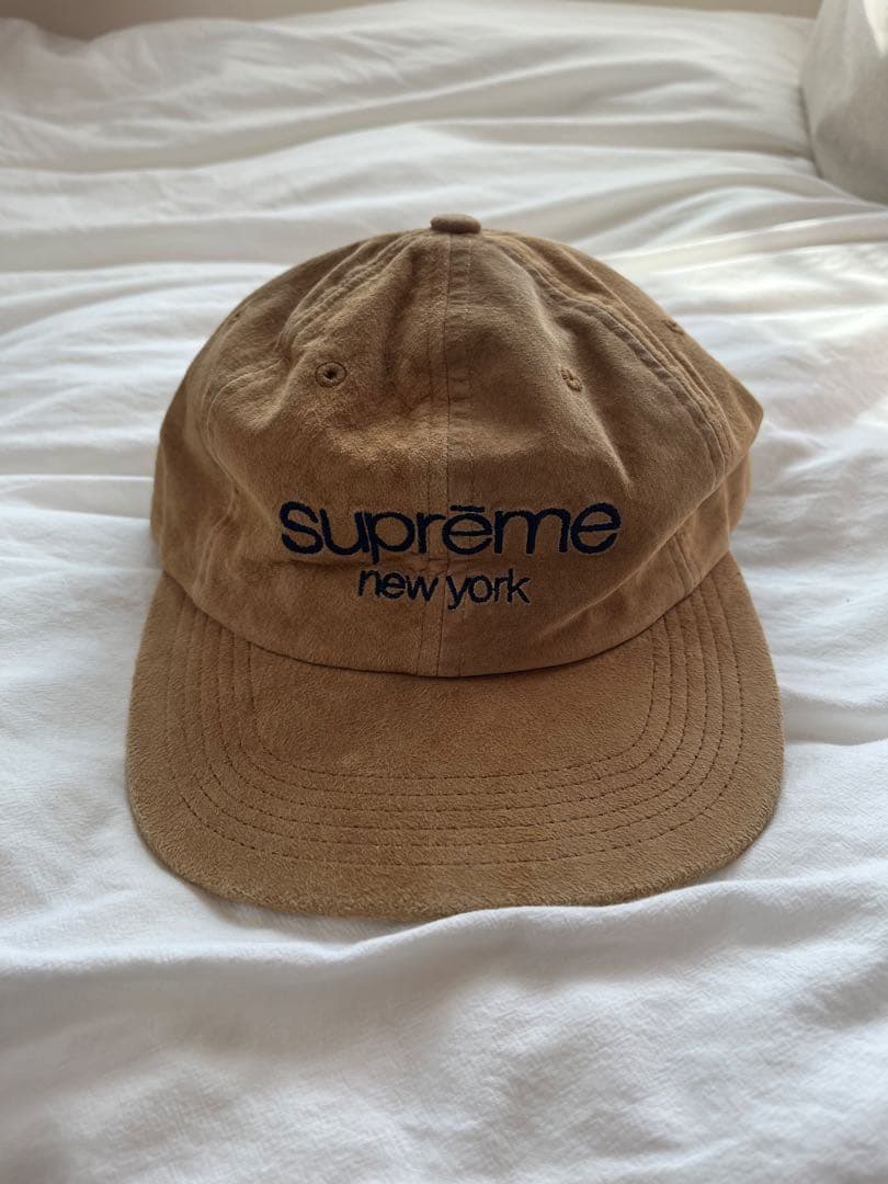 SUPREME 16SS Suede Classic Logo Cap スエード