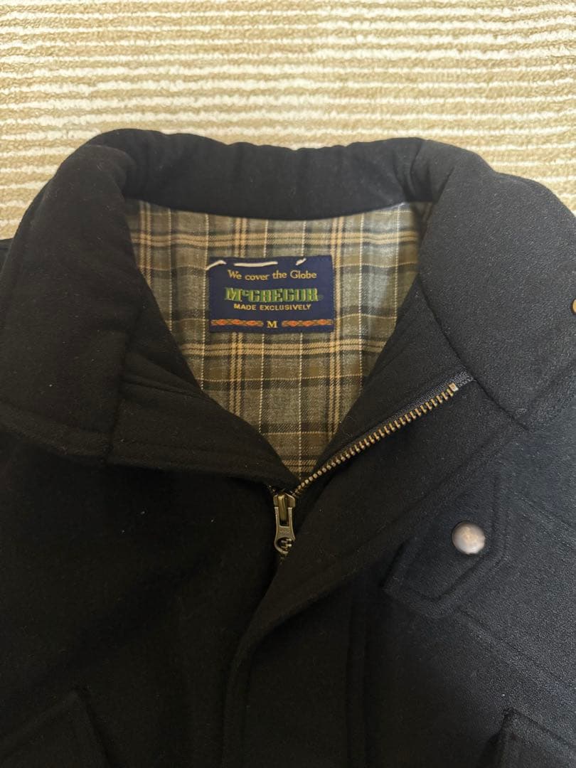 80~90s McGREGOR ボンバージャケット ウール 黒 type A-2