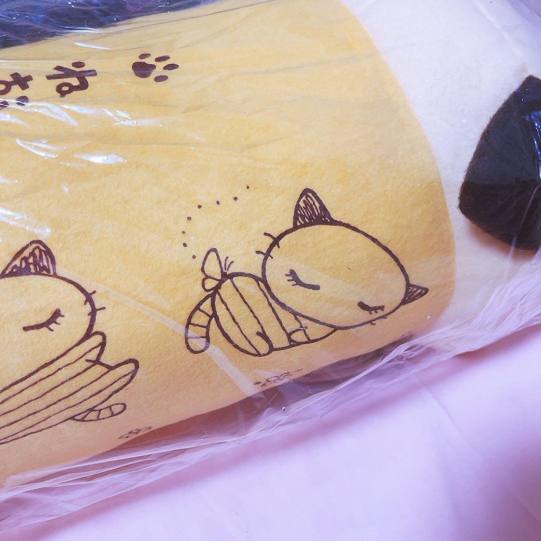 希少レア　ねむっこにゃーご　サンリオ　イラスト　クッション　ねこ　平成レトロ