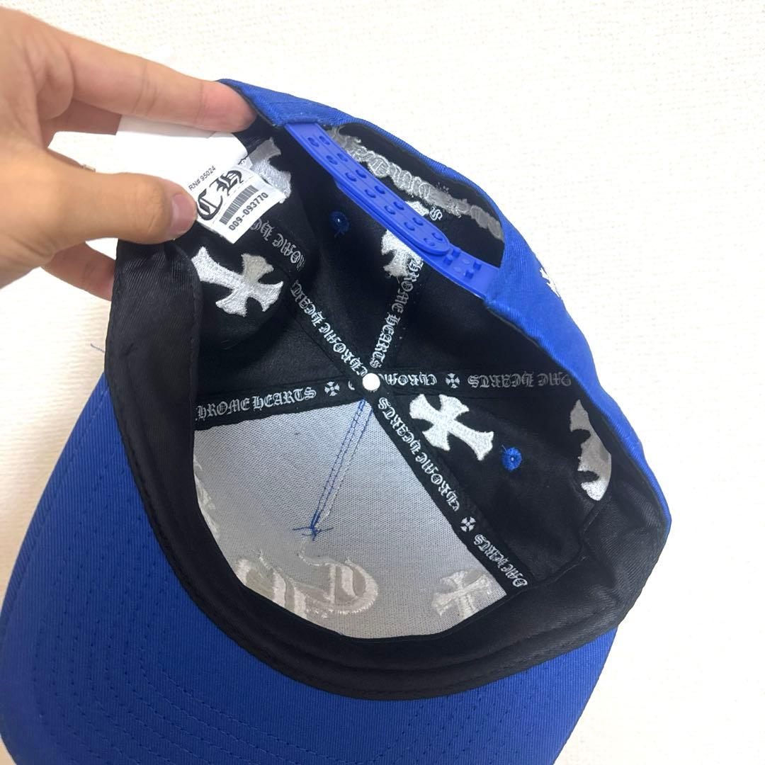 平本蓮着用 クロムハーツ クロス刺繍 青キャップ