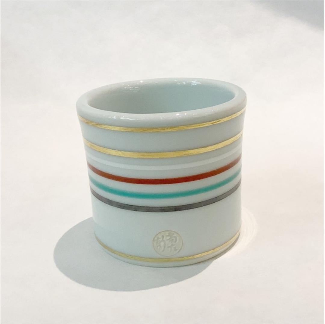 【茶道具】真葛宮川香斎作 五彩蓋置