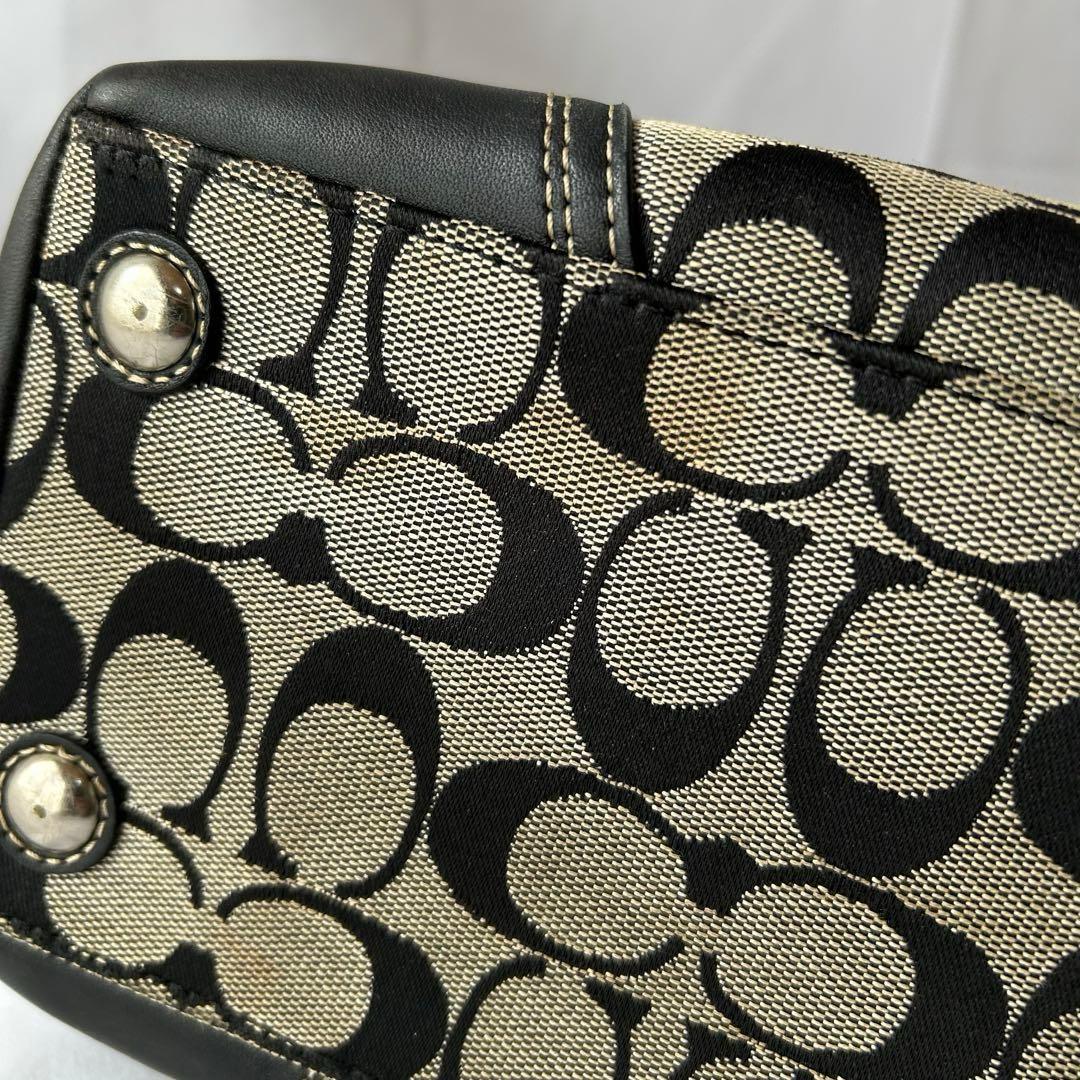 COACH F13977 ハンドバッグ ターンロック シグネチャー