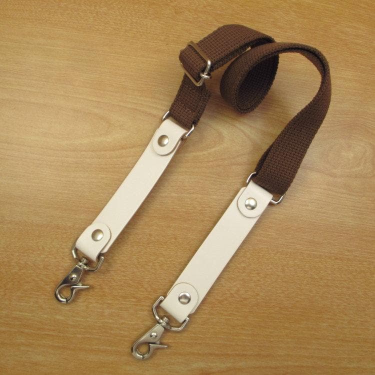 ホワイト＆空色　６丁差し　本革シザーケース　SCA-61/CWA