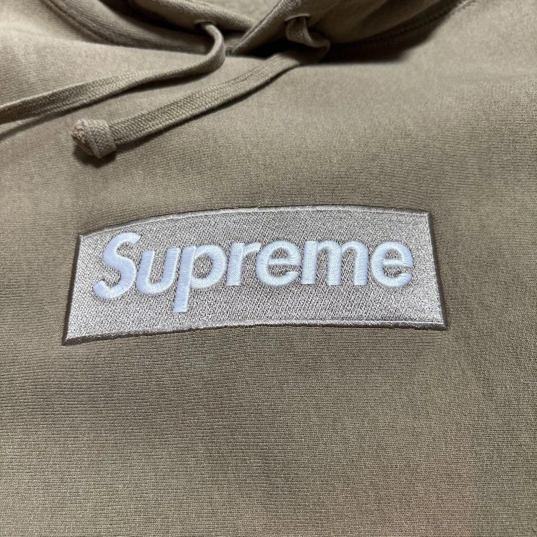 シュプリーム ボックス ロゴ フーディー \"ダーク サンド\" (23FW)