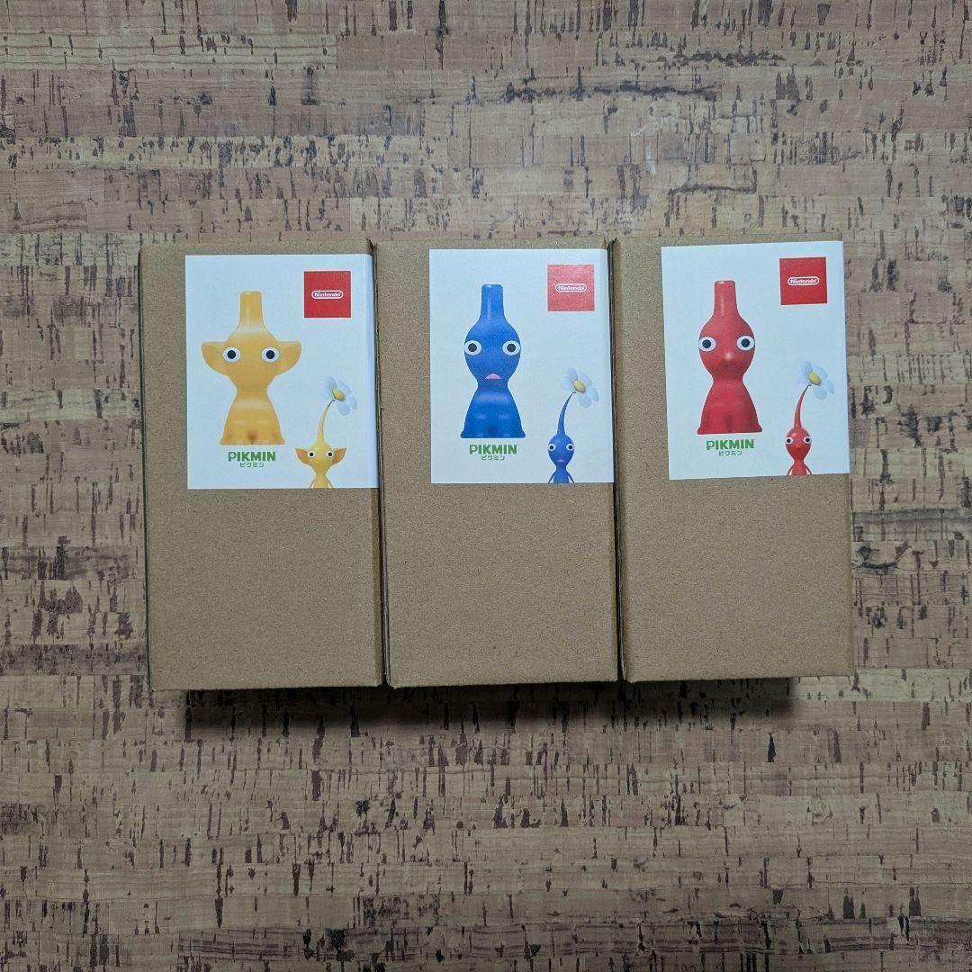 【新品】ピクミン　花瓶　一輪挿し 3色セット　青黄色赤