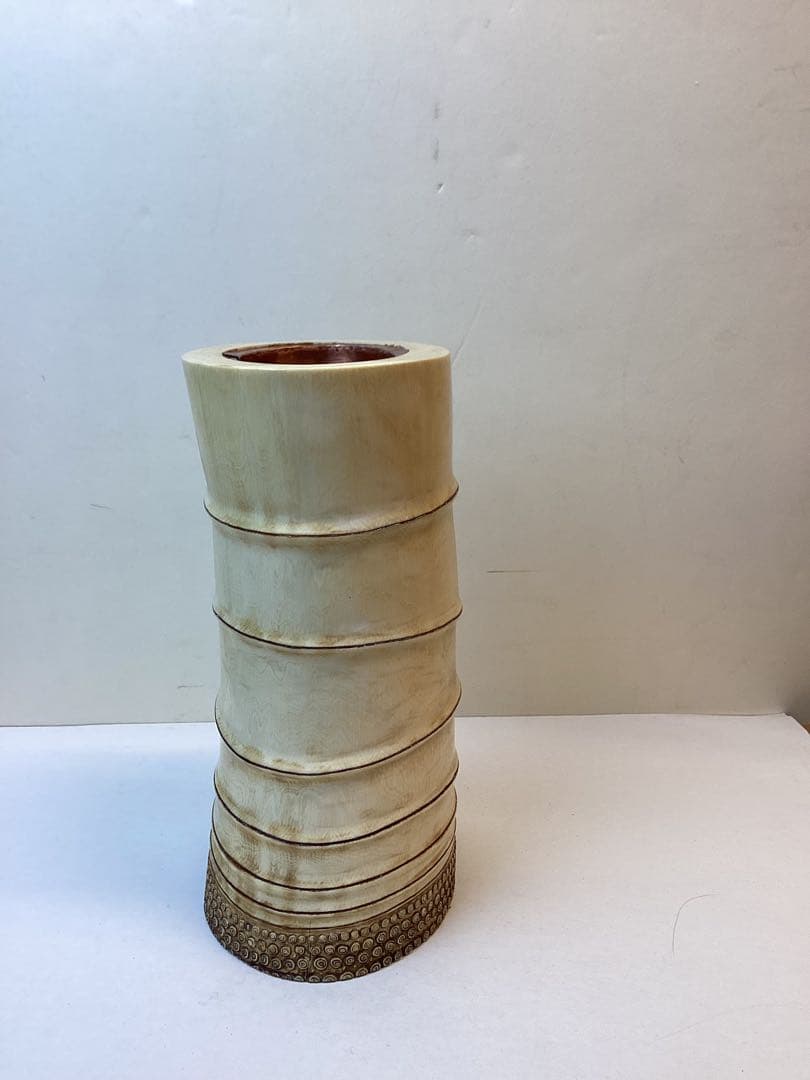 ［珍品］極上 笔筒 花器 ￼置物　高さ26cm 重さ1550g 送料込み