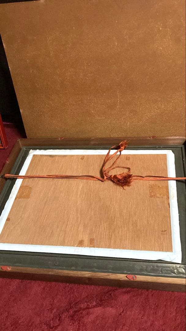 ★送料込★ 【肉筆油絵】✰︎ 豪華額装 ✰︎ F8号相当「水辺の風景」サイン有