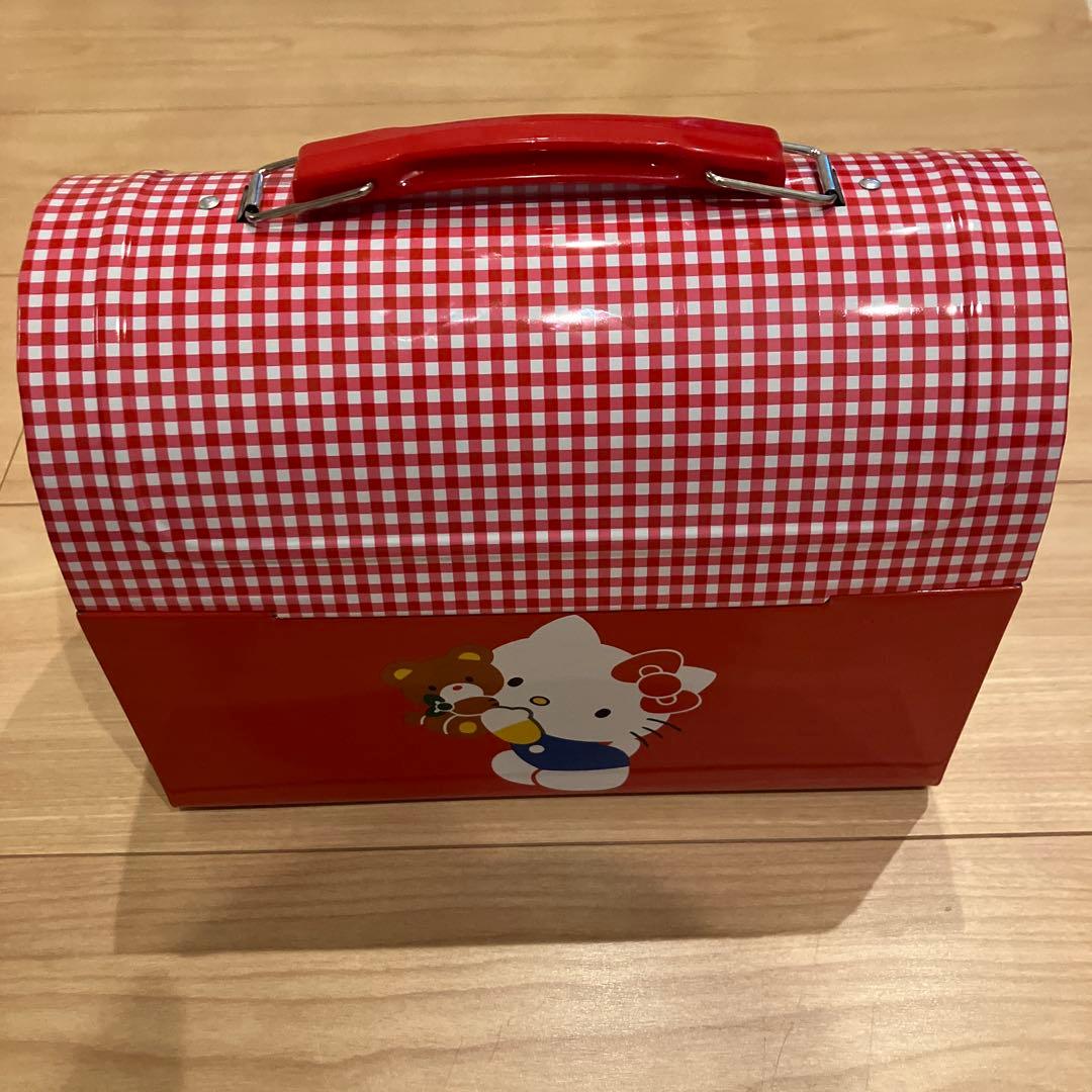 【新品未使用】レトロ　レア　HELLO KITTY キティちゃん　缶バッグ