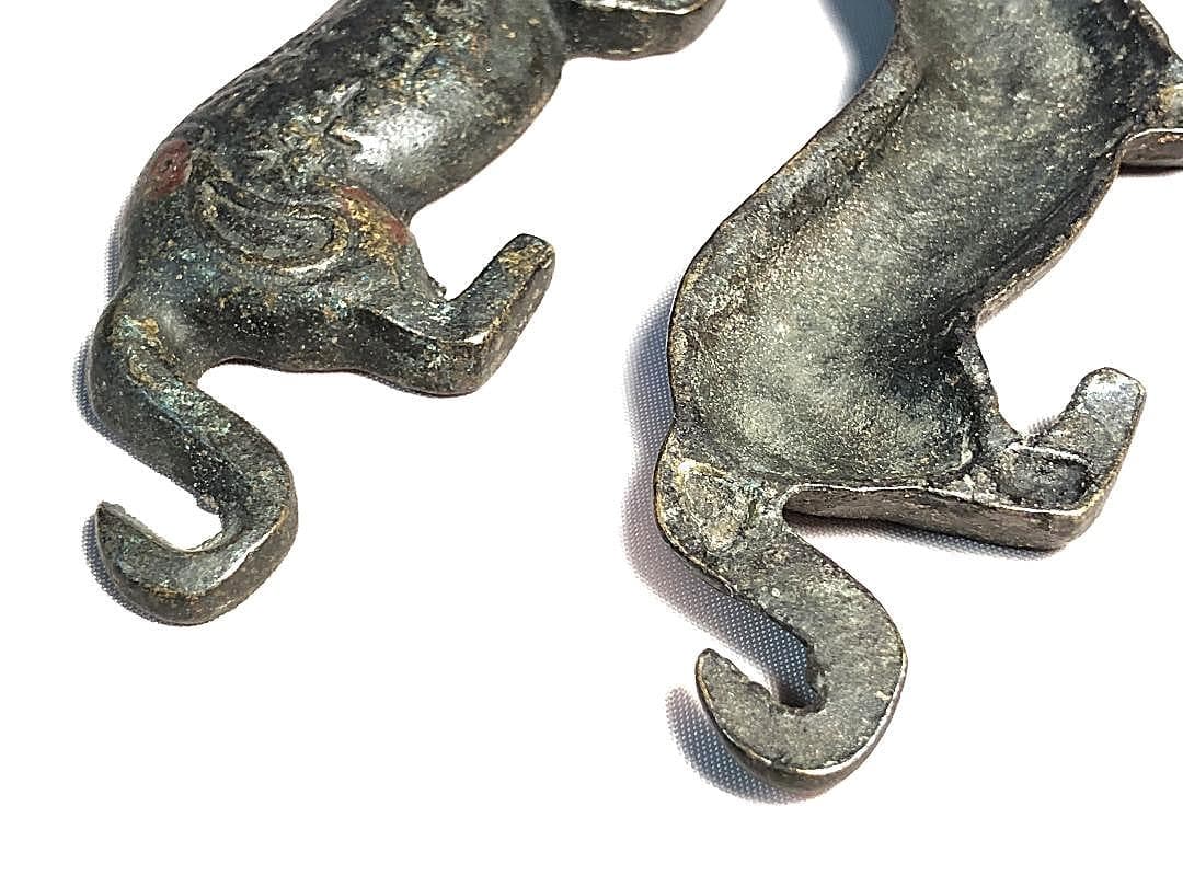 【 虎形割符 　明～清朝期 】 　倣古春秋戦国時代兵符　中華古玩