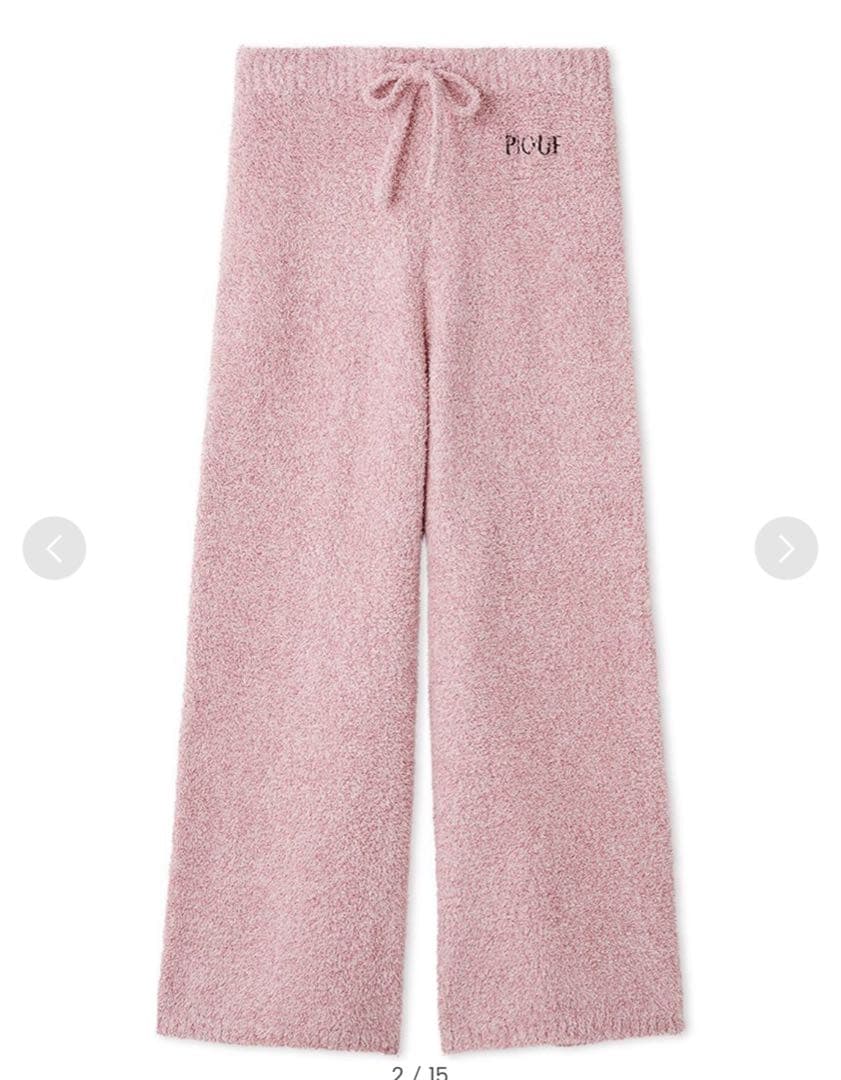 ジェラートピケ メランジストロベリージャガードプルオーバー&ロングパンツ