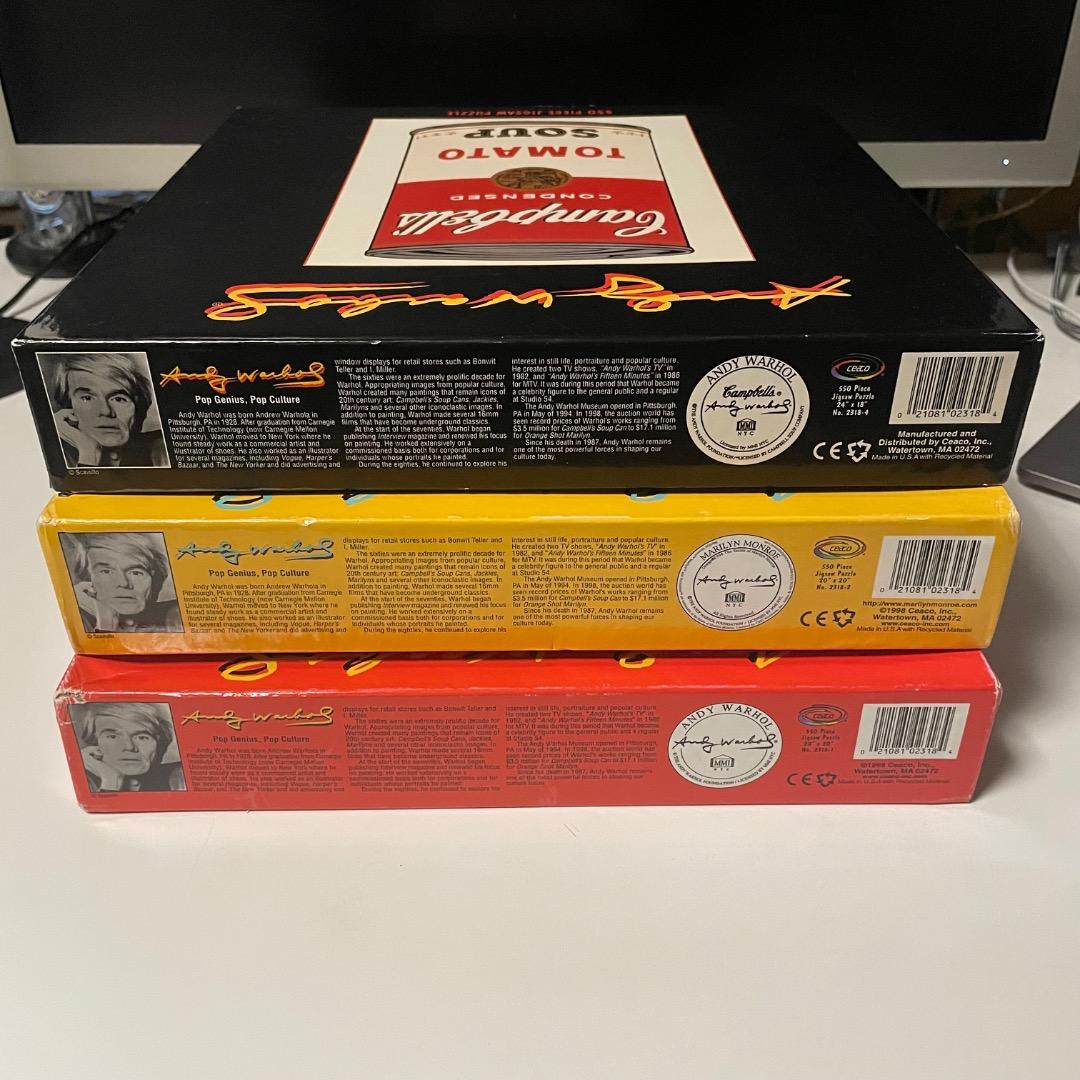 アンディーウォーホル 貴重 90年代 アメリカ製 ジグソーパズル 3式セット