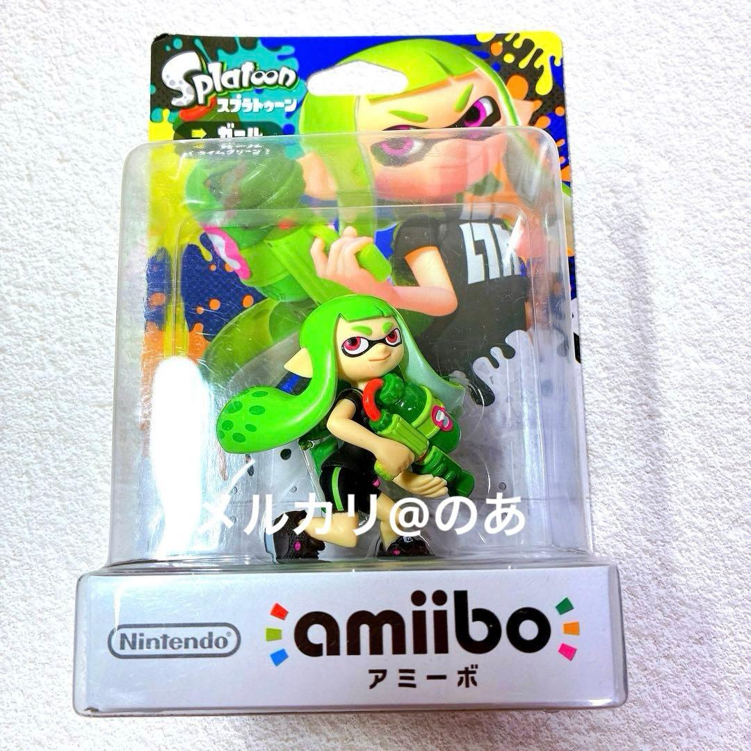 未開封 アミーボ スプラトゥーン ガール グリーン ボーイ　イカ amiibo