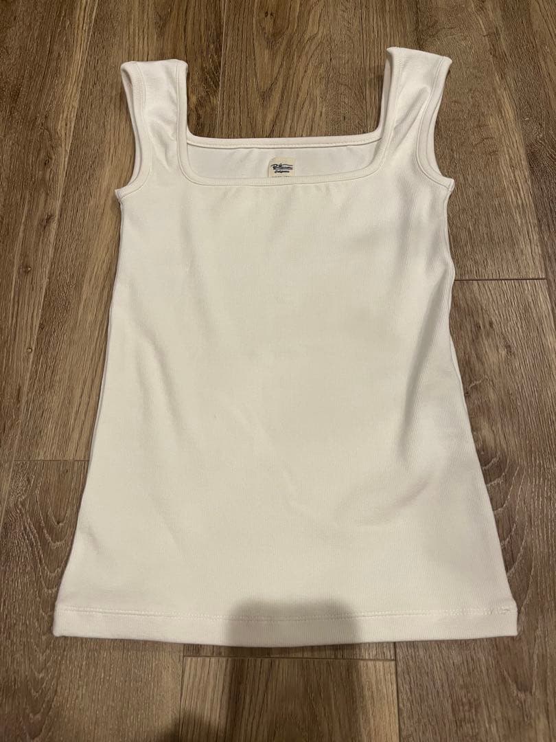 ロンハーマン　Bare Rib Tank Top タンクトップ　ホワイト　XS