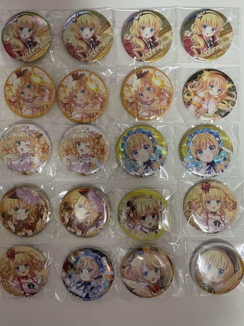 ごちうさ　缶バッジ　シャロ　11種20個