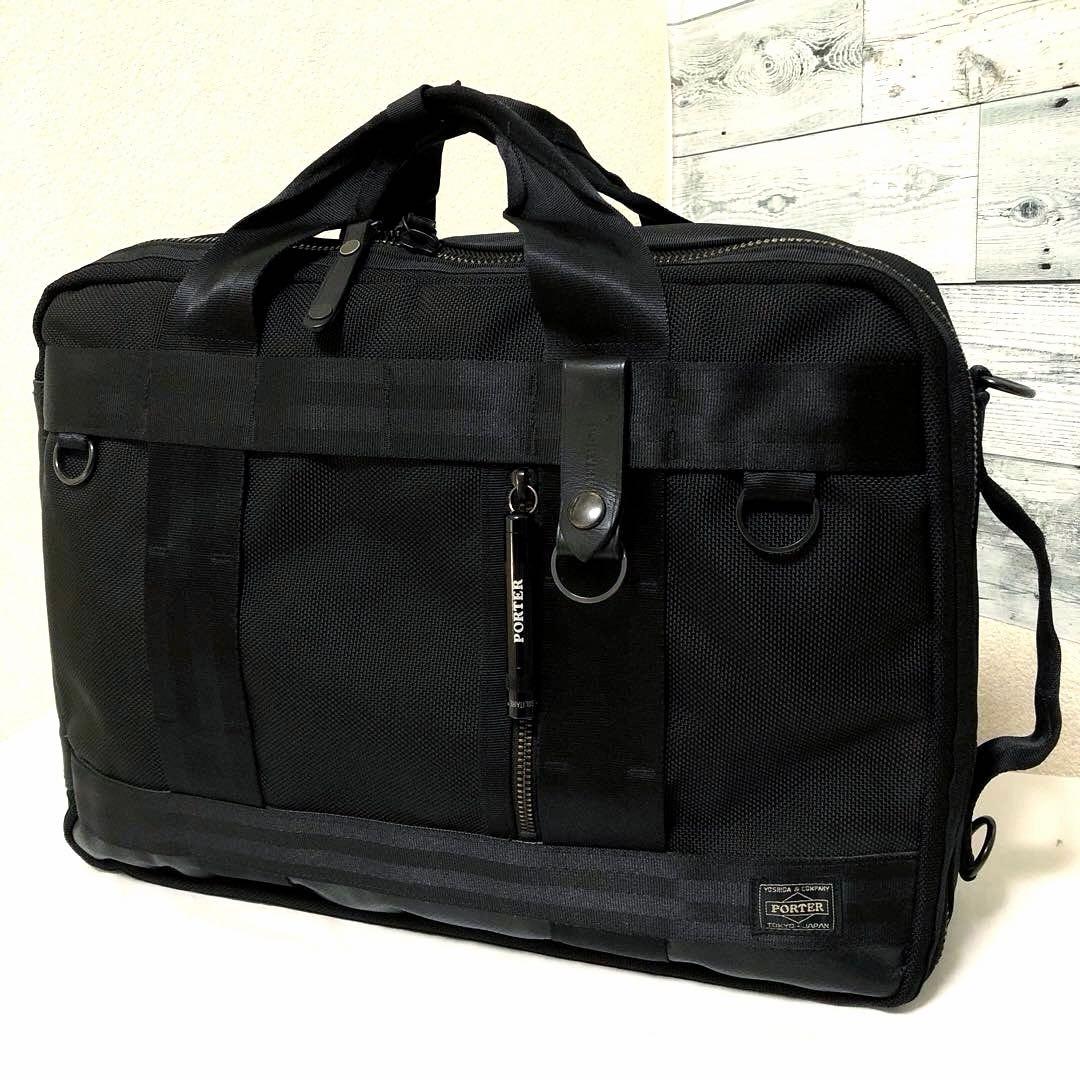 極美品✨ポーター ヒート ビジネスバッグ 3way A4可 マグライト ブラック