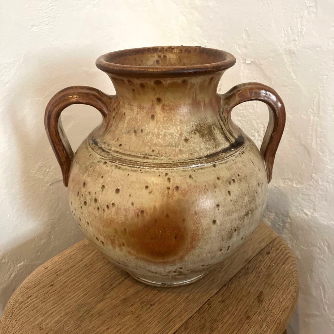 フランスアンティーク　花瓶　陶器