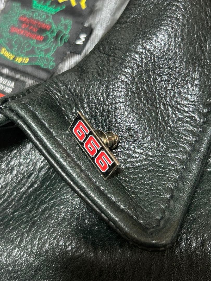 極美品 Supreme Schott leather jacket 黒 M