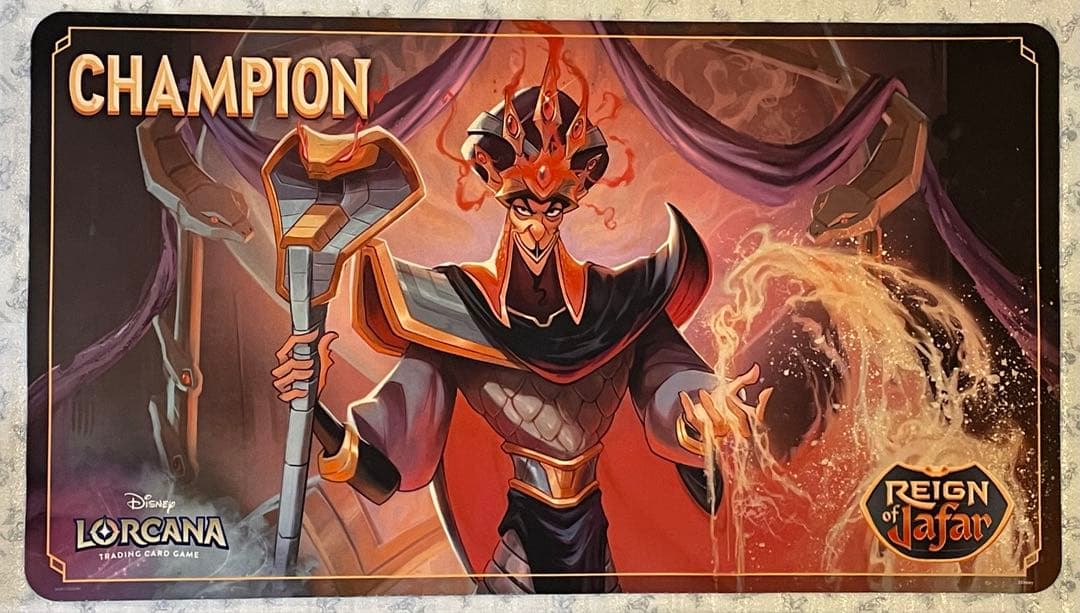 海外大会限定 ロルカナ ジャファー チャンピオン プレイマット ディズニー