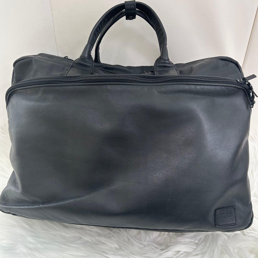 PORTER TIME BLACK 3WAY BRIEFCASEショルダー2層