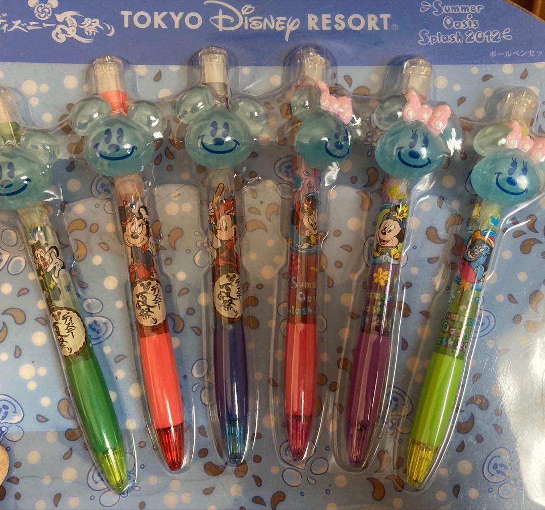 【新品、未使用】東京ディズニーリゾート ボールペン 6本セット