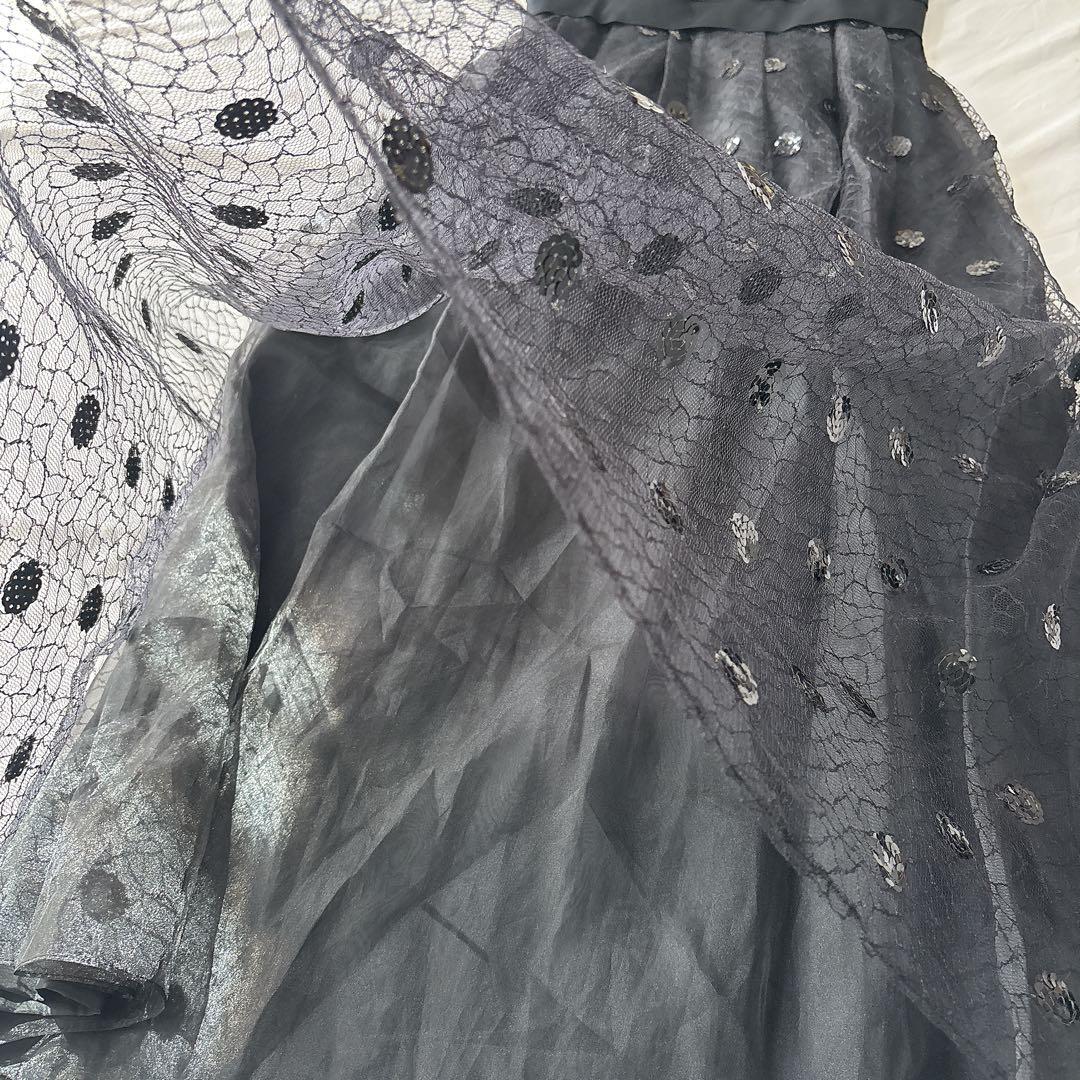 HARDY AMIES ハーディエイミス　ドレス　スパンコール　レース　13号