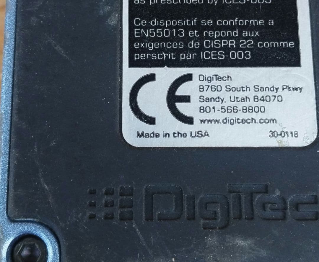 DigiTech　HYPER PHASE　ステレオフェイザー