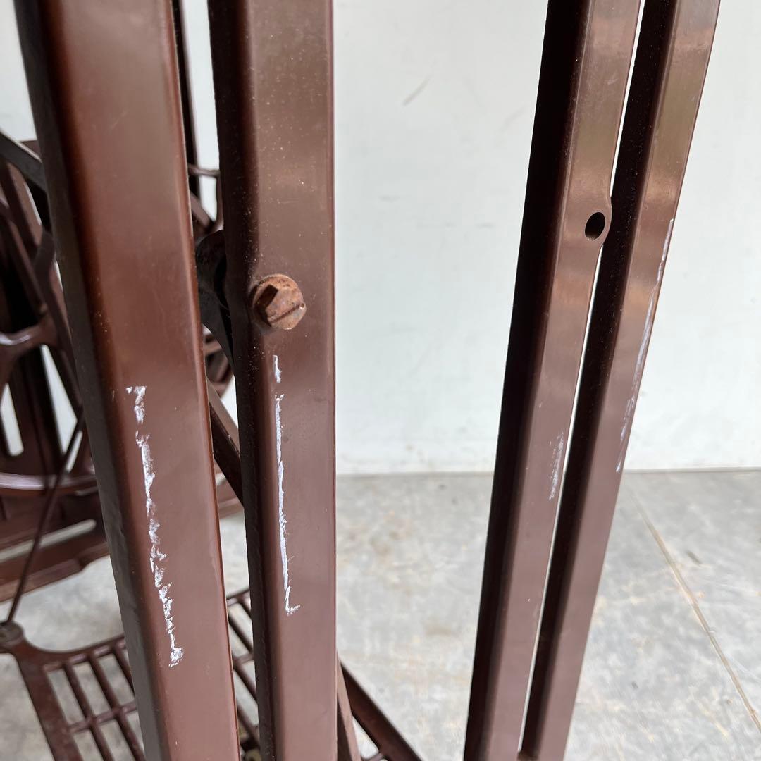 アンティーク ミシン脚 リメイク テーブル 古材 一枚板 昭和レトロ z540