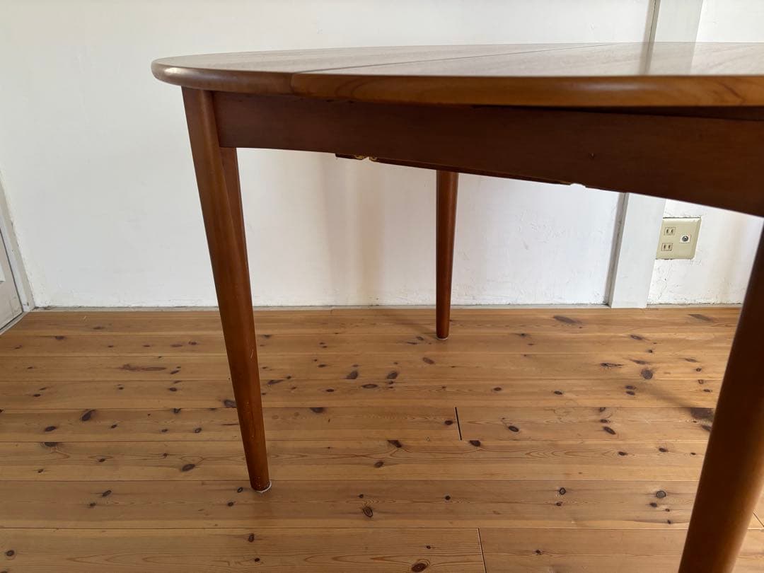 Jentique/ジェンティーク ラウンドエクステンションテーブル