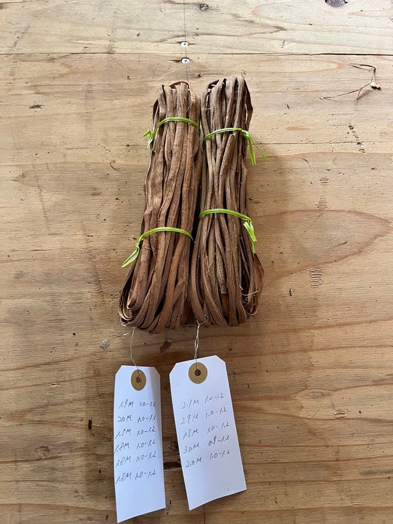 山葡萄蔓ヒゴ　7.5㎜　22.3m