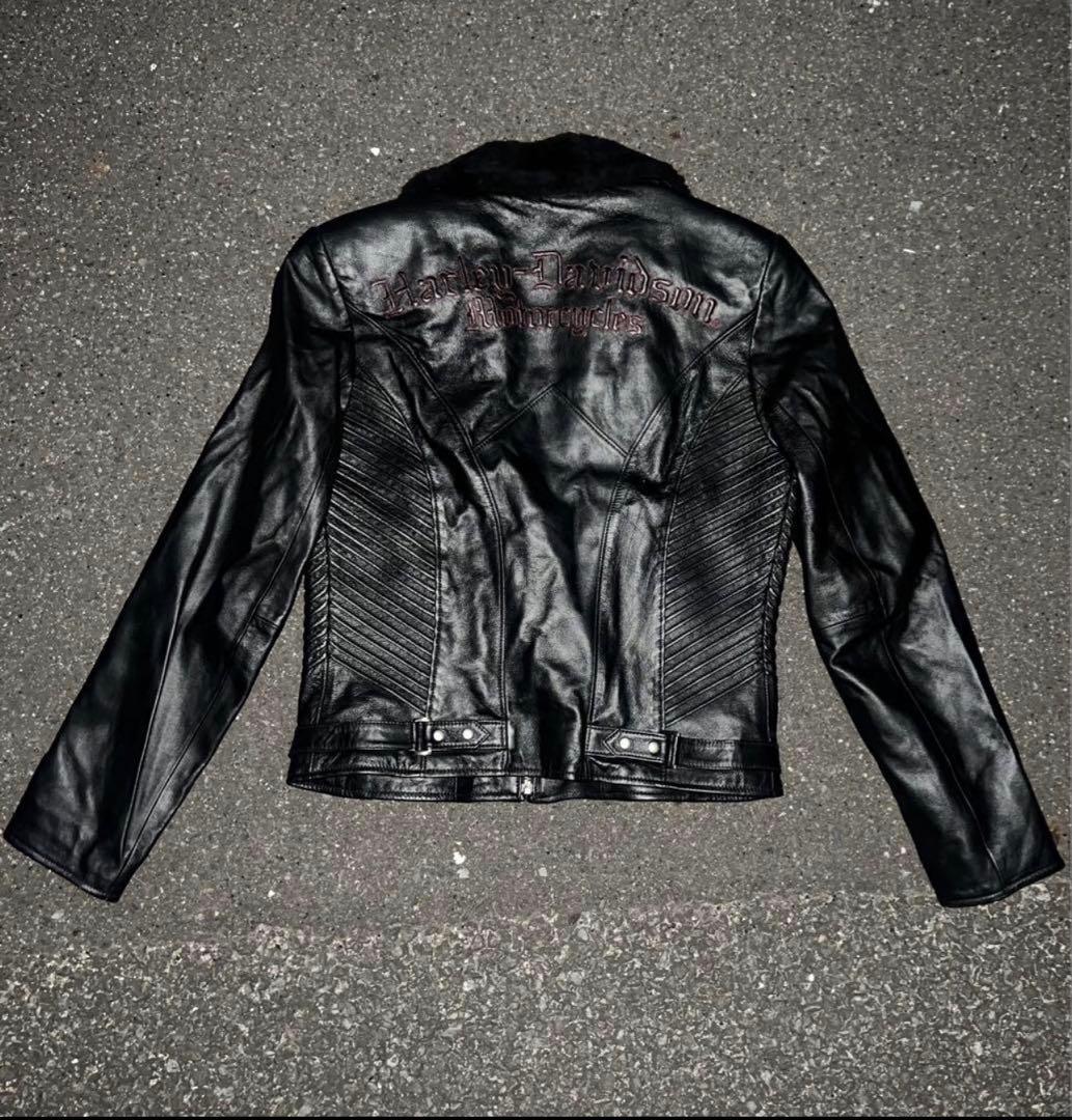 Harley-Davidson 本革レザージャケットファー　ハーレーダビッドソン