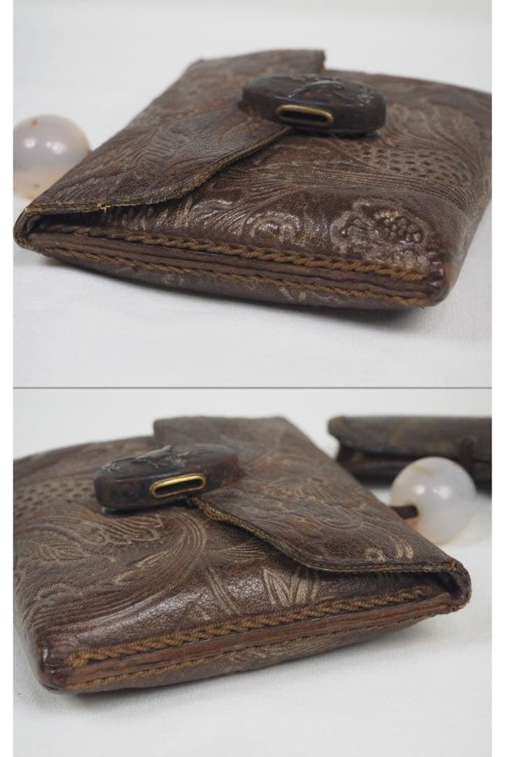 送料無料　上品　喫煙具　純銀製煙管　瑪瑙緒締玉　象嵌金具