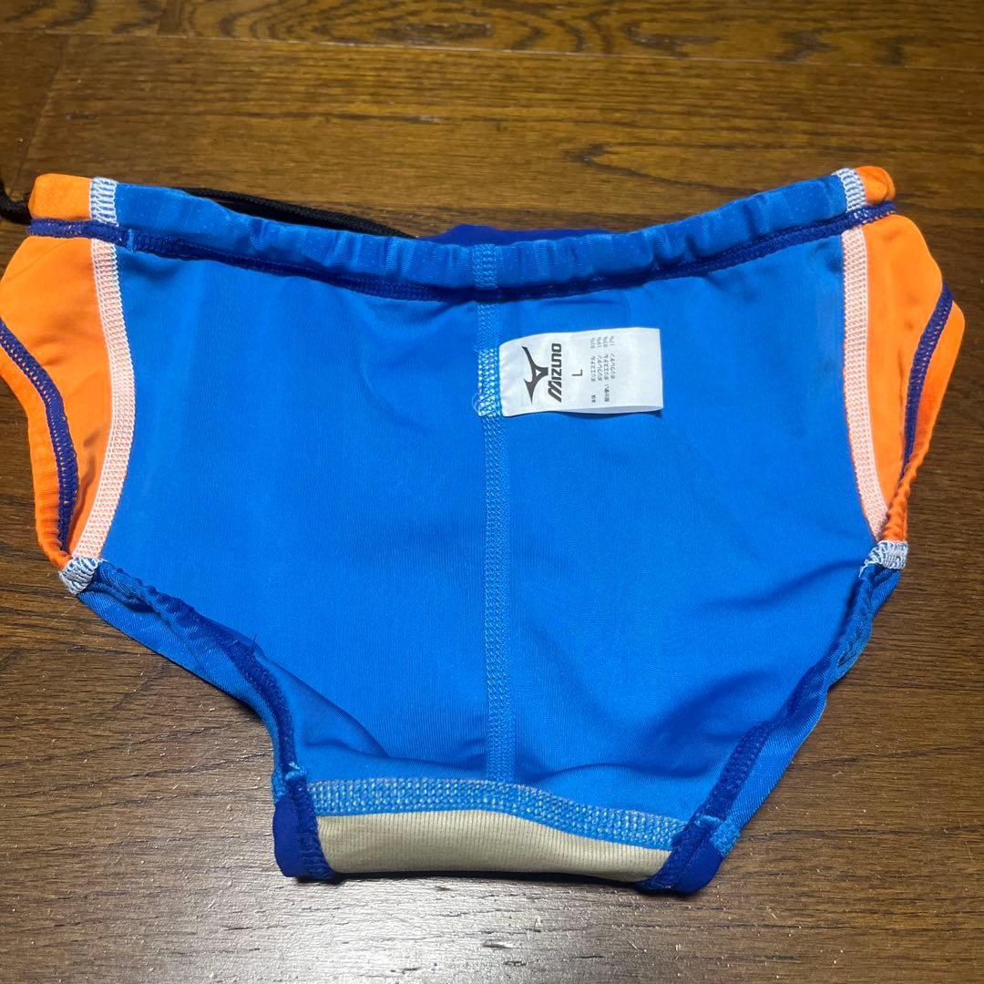 mizuno 競泳水着 メンズ ブルー Lサイズ FINA認証 青色